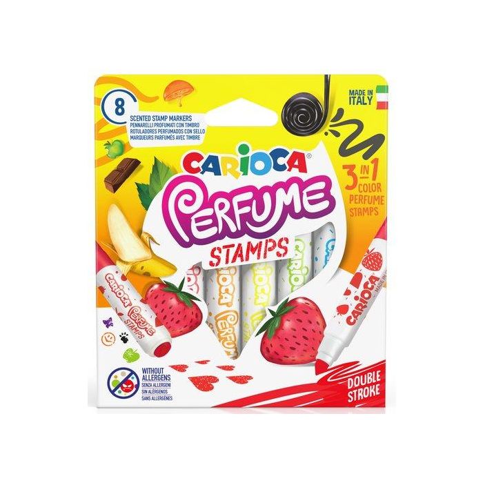 Rotulador Fibra Carioca Perfume Stamps Caja De 8