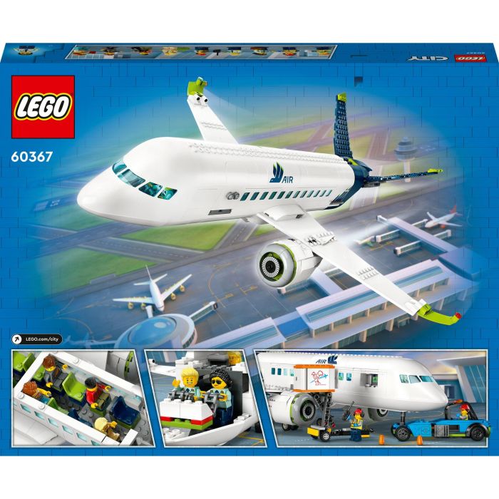 LEGO City Passagierflugzeug 60367 - Juego de construcción de avión de pasajeros para niños, 913 piezas 4