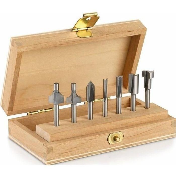 Dremel Kit de 7 Fresas para Enrutamiento en Madera y Otros Materiales: Ideal para Bordes, Esquinas, Ranuras, Ojo de Cerradura y Letras Dremel Kit de 7 Fresas para Enrutamiento en Madera y Otros Materiales: Ideal para Bordes, Esquinas, Ranuras, Ojo de Cerradura y Letras