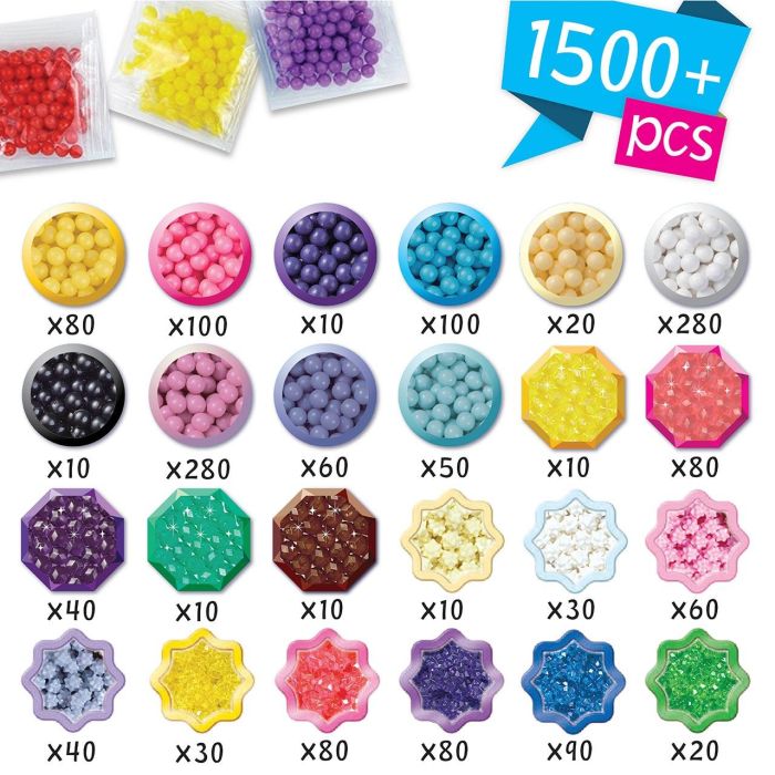 Aquabeads Set de Unicornios 31944 con 1500 Abalorios en 24 Colores, Incluye Bandeja, Accesorios y Plantillas para Crear Diseños de Unicornios, Arcoíris y Más 3 Aquabeads Set de Unicornios 31944 con 1500 Abalorios en 24 Colores, Incluye Bandeja, Accesorios y Plantillas para Crear Diseños de Unicornios, Arcoíris y Más 3