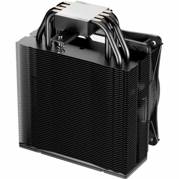 be quiet! Pure Rock 3 LX - Disipador de CPU de aire, 4 tubos de calor, 120mm PWM, TDP 190W, compatibilidad LGA 1851/1700/1200 & AM5/AM4, iluminación LED multicolor, Negro
