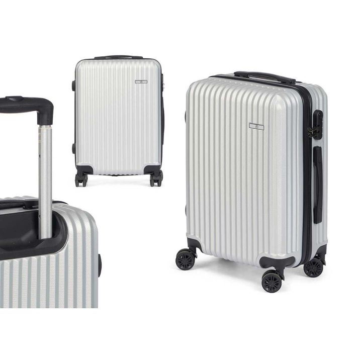 Maleta de Cabina ABS Gris Claro Arte Regal 38x57x23 cm