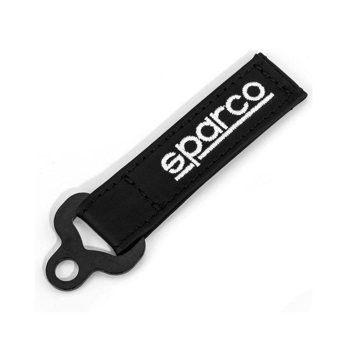Sparco S099070NR Llavero de Cuero Genuino Negro con Anillo Estilo Arnés de Carreras para Entusiastas del Automovilismo 0 Sparco S099070NR Llavero de Cuero Genuino Negro con Anillo Estilo Arnés de Carreras para Entusiastas del Automovilismo 0