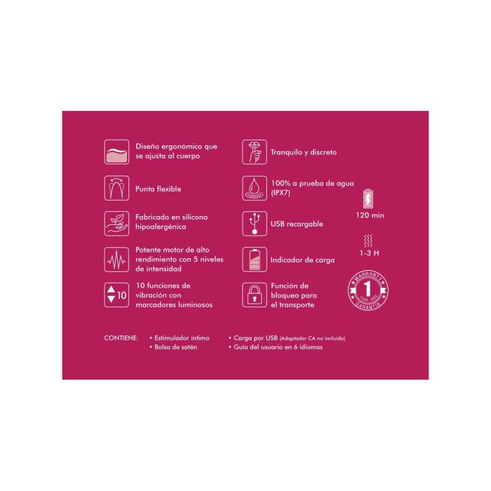 Masajeador Shunga Aiko Fucsia 4 Masajeador Shunga Aiko Fucsia 4