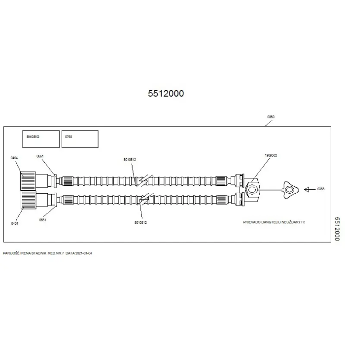 Circuito Anestesia Neonatal 10 mm 1,2M Intersurgical