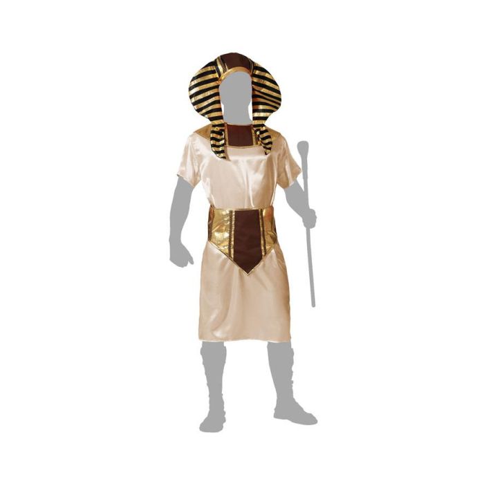 Disfraz Egipcio Dorado Hombre Adulto con Sombrero 4 Disfraz Egipcio Dorado Hombre Adulto con Sombrero 4