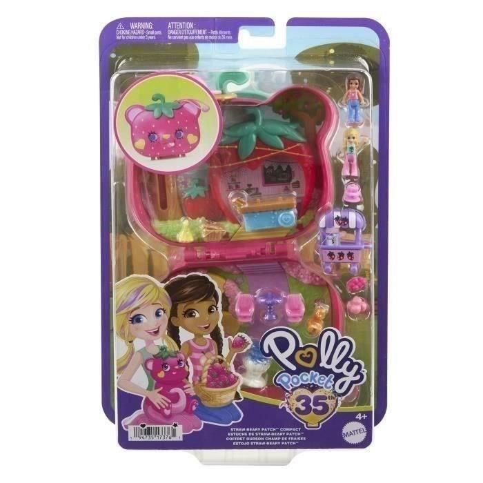 Caja Oso Fresa - Polly Pocket - Hrd35 - Caja Compacta Mini Muñeca Polly Pocket 4 Caja Oso Fresa - Polly Pocket - Hrd35 - Caja Compacta Mini Muñeca Polly Pocket 4