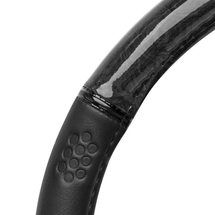 Momo Funda Volante Luxury Wood Black Talla M 38-39 cm MOMLSWC0LXBLK 1