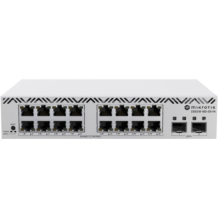 MikroTik Cloud Smart Switch CSS318-16G-2S+IN . 16x Gigabit. 2x SFP+ 0 MikroTik Cloud Smart Switch CSS318-16G-2S+IN . 16x Gigabit. 2x SFP+ 0