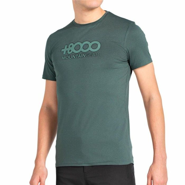 Camiseta Deportiva de Manga Corta +8000 Pipe Verde 5-6 Años 1