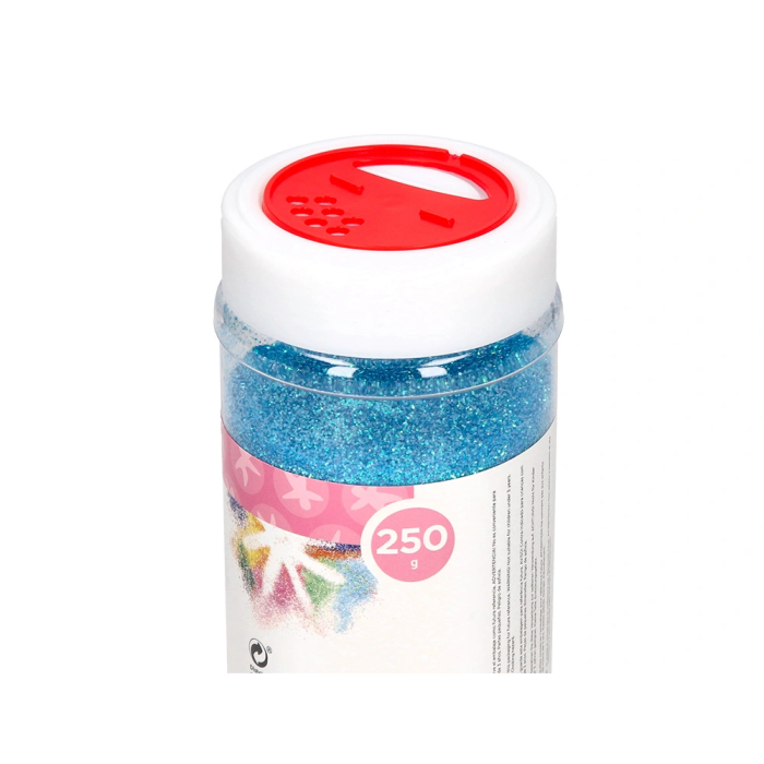 Liderpapel Purpurina Fantasia Color Metalico Azul Pastel Bote 250 gr 2