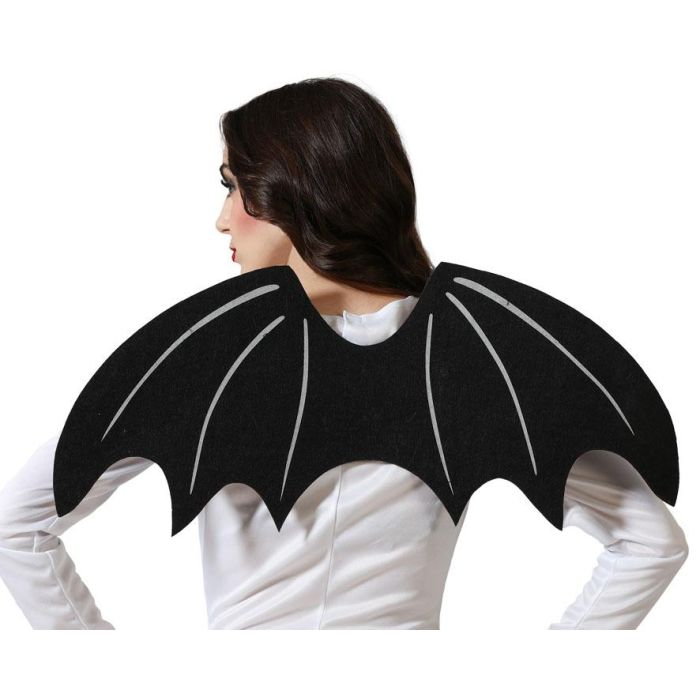 Alas Murciélago Negro Accesorio Halloween