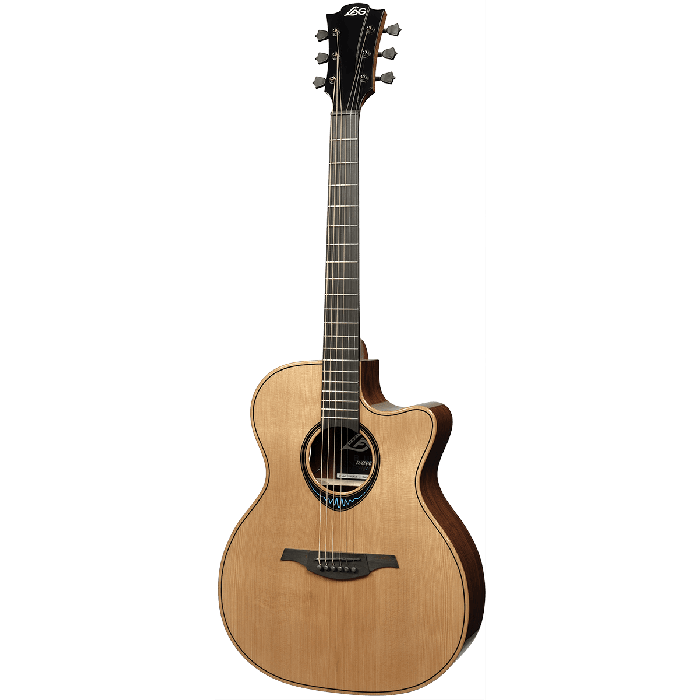 LAG Guitarra Acústica Auditorium Cutaway A/E Blue Wave 2 Lag 2