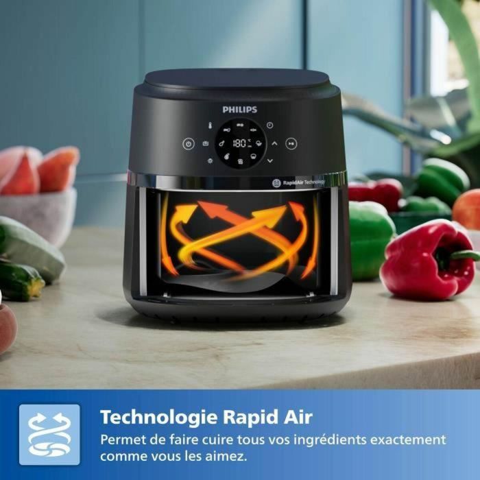 Philips NA220/00 Freidora de Aire Serie 2000, 4.2 L, 1500 W, 13 Modos, Color Negro 4 Philips NA220/00 Freidora de Aire Serie 2000, 4.2 L, 1500 W, 13 Modos, Color Negro 4