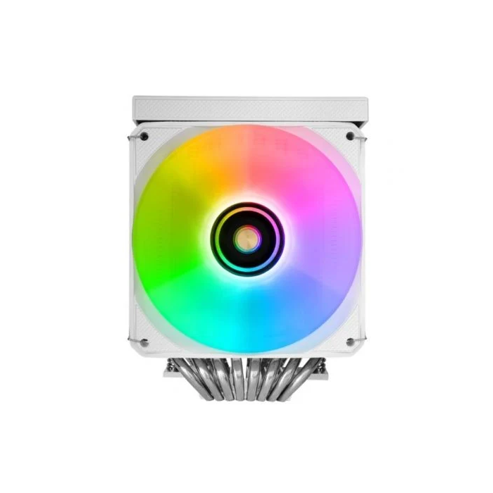 Mars Gaming MCPU-LCDPRO Disipador CPU con Pantalla LCD, 8 Heatpipes, 380W TDP, Dual-Tower, 2 Ventiladores PWM 120mm, Blanco, Compatible con Intel LGA 1851/1700 y AMD AM5/AM4 1