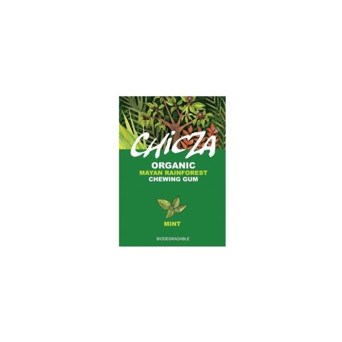 CHIZCA Chicle Orgánico de Menta 8 unidades x 30g, Certificado Bio, Biodegradable, Vegano y Sin Gluten
