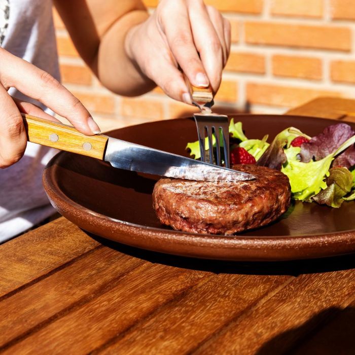 Amefa Tenedor Chuletero Pizza Bois Acero Inoxidable 20 cm (12 Unidades) 3 Amefa Tenedor Chuletero Pizza Bois Acero Inoxidable 20 cm (12 Unidades) 3