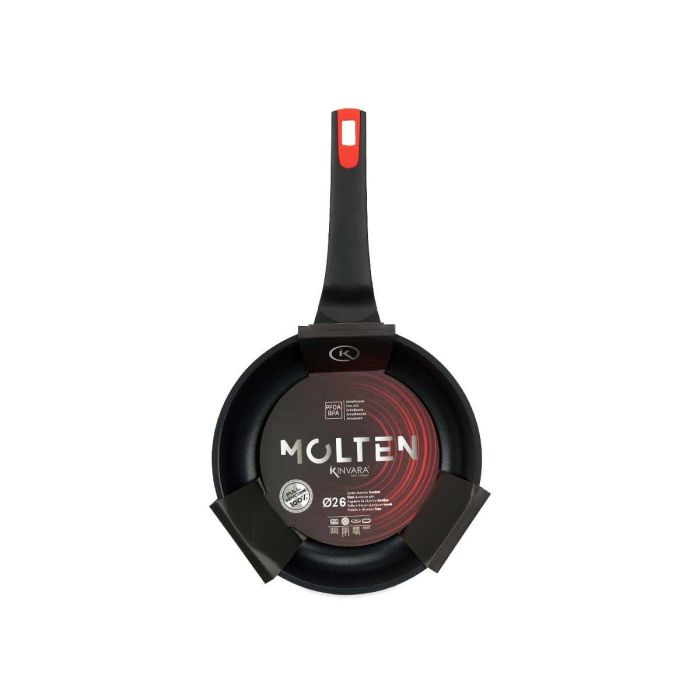 Sartén Kinvara 26 cm aluminio fundido, apto inducción, antiadherente (6 Unidades) 2 Sartén Kinvara 26 cm aluminio fundido, apto inducción, antiadherente (6 Unidades) 2