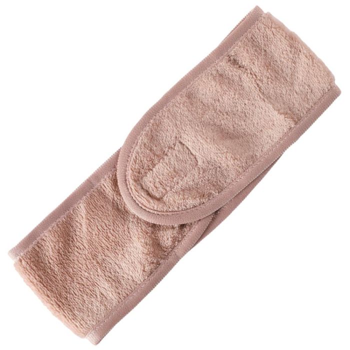 Cosmetic Club Banda De Maquillaje Para Maquillarse Y Eliminar Maquillaje Con Cierre De Velcro Colores Surtidos Rosa Palo Blanco 4