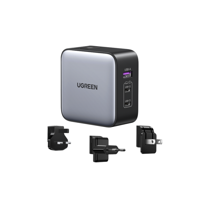 Ugreen 65W Nexode Gan Auriculares, Teléfono Móvil, Portátil, Reloj Inteligente, Tableta Gris Usb Carga Rápida Interior 0 Ugreen 65W Nexode Gan Auriculares, Teléfono Móvil, Portátil, Reloj Inteligente, Tableta Gris Usb Carga Rápida Interior 0