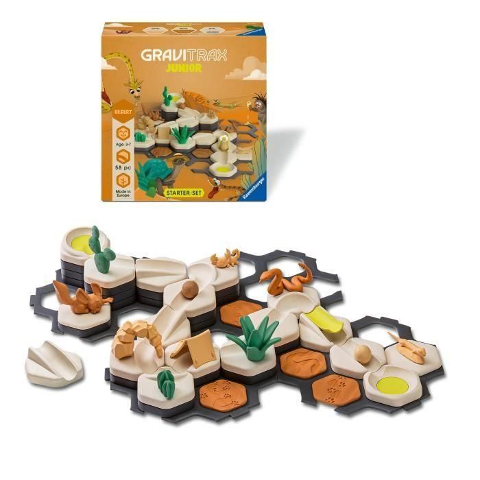 Ravensburger RAV1741846250360 GraviTrax Junior - Set de inicio S Desert - 59 piezas - Para niños a partir de 3 años 2
