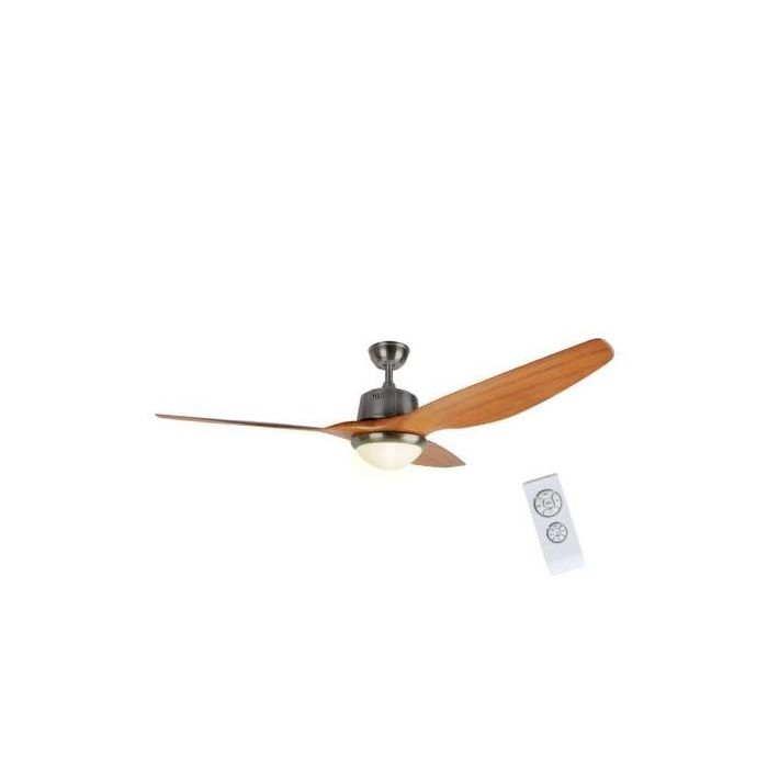 Orbegozo CP 96160 Ventilador de Techo 160cm 85W 3 Aspas Madera Luz LED 18W 3 Velocidades Reversible Silencioso Clase A+