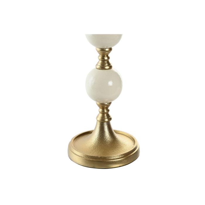 Candelabro Moderno DKD Home Decor Dorado Blanco 15 x 33 x 15 cm 2 Candelabro Moderno DKD Home Decor Dorado Blanco 15 x 33 x 15 cm 2