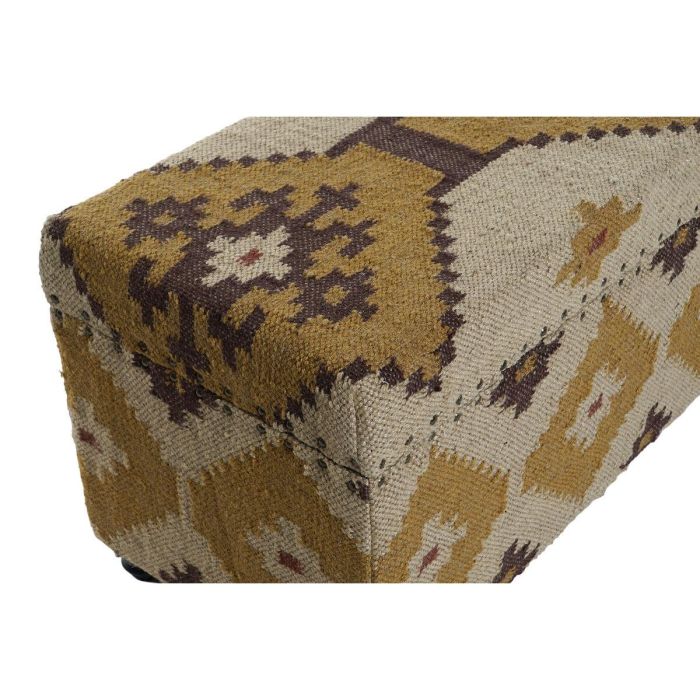 Arcón Home ESPRIT Beige Mostaza Algodón 120 x 40 x 45 cm 5