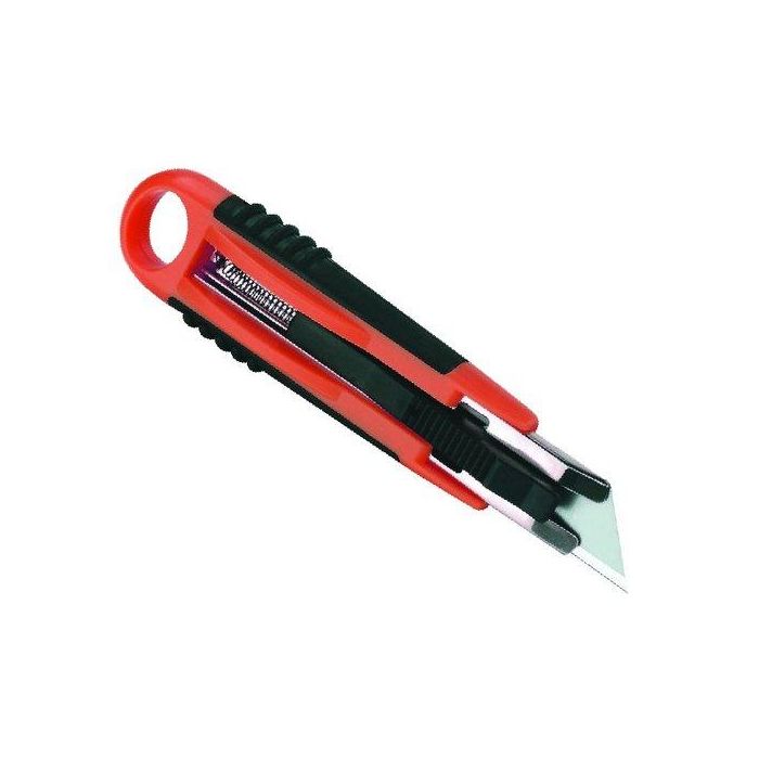Cuter Retractil Ergo 18 Mm Con Guia Metalica 12 unidades