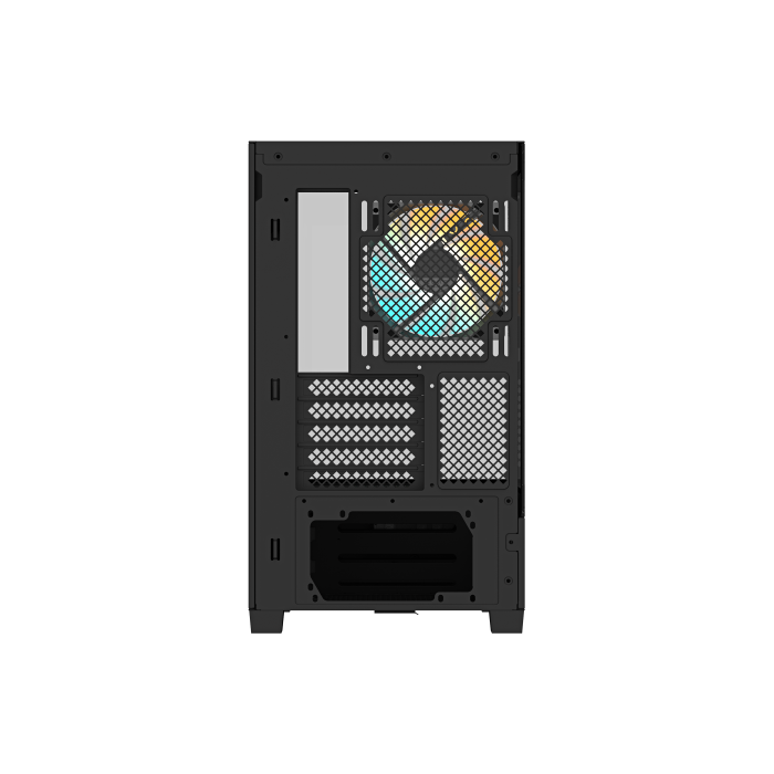 Gigabyte C201 Caja de PC Negra Midi Tower m-ATX con Soporte Radiador 360mm y 3 Ventiladores Preinstalados 4