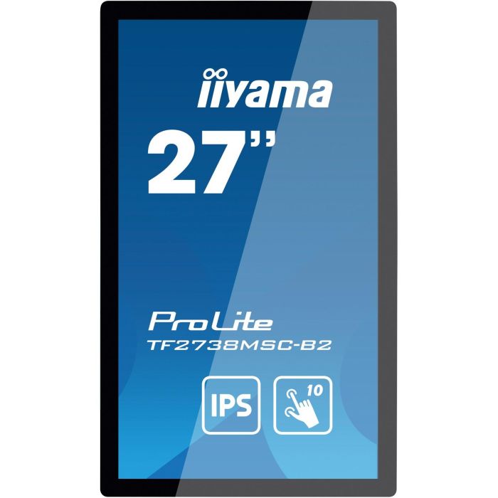 iiyama TF2738MSC-B2 Monitor Táctil 27" Full HD Capacitivo 10 Puntos IPS Open Frame con Cristal Edge-to-Edge para Quioscos 3