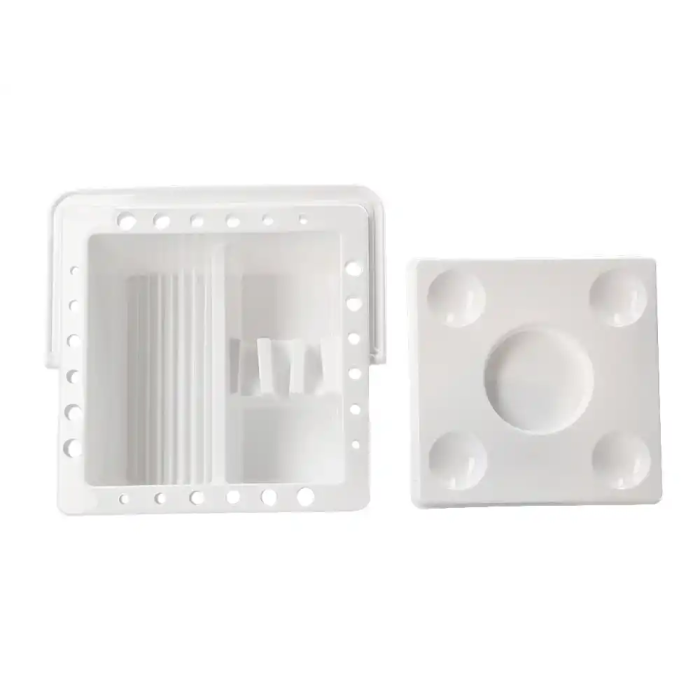 Liderpapel Cubo Limpiador de Pinceles de Plástico con Asa Transportable 13x13x9 cm Utiles Manualidades 4
