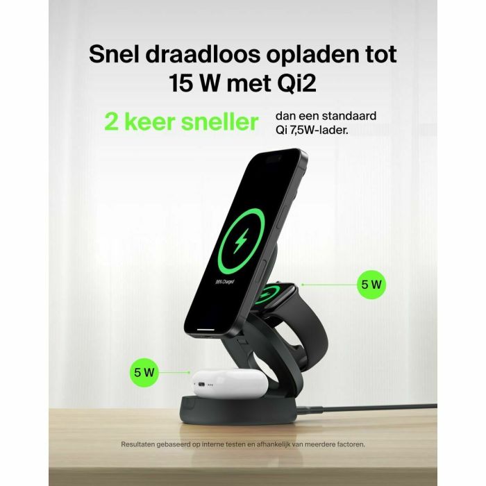 Cargador Inalámbrico Belkin WIZ034KQBK Negro 4