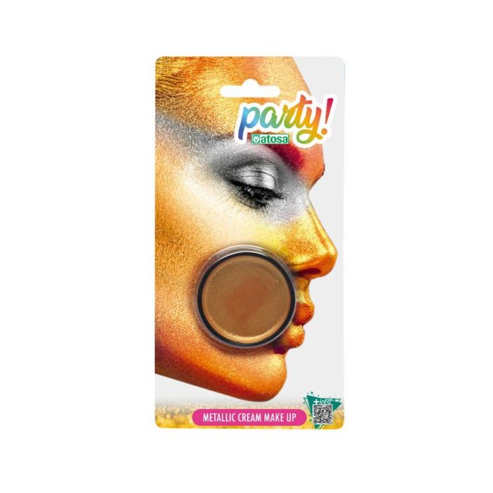 Maquillaje en crema metalizado dorado 6,67 gramos - Ideal para carnaval y body paint