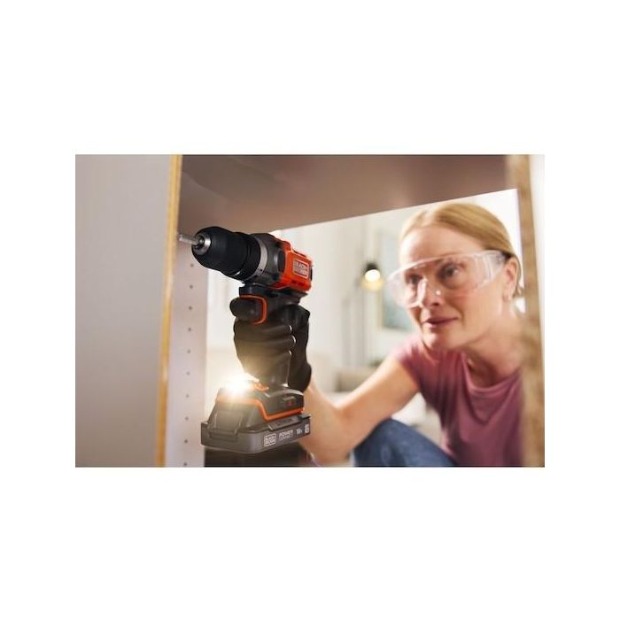 Black&Decker Akku-Bohrschrauber BCD382D1XC 2Ah 18V 3