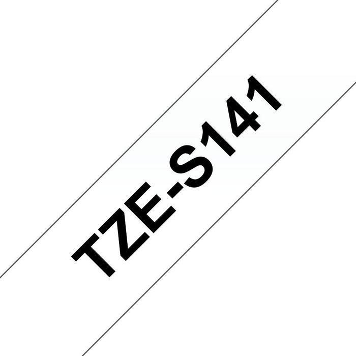 Dymo Cinta Rotuladora Adhesiva Transparente Texto Negro 18mm para Etiquetadoras Brother