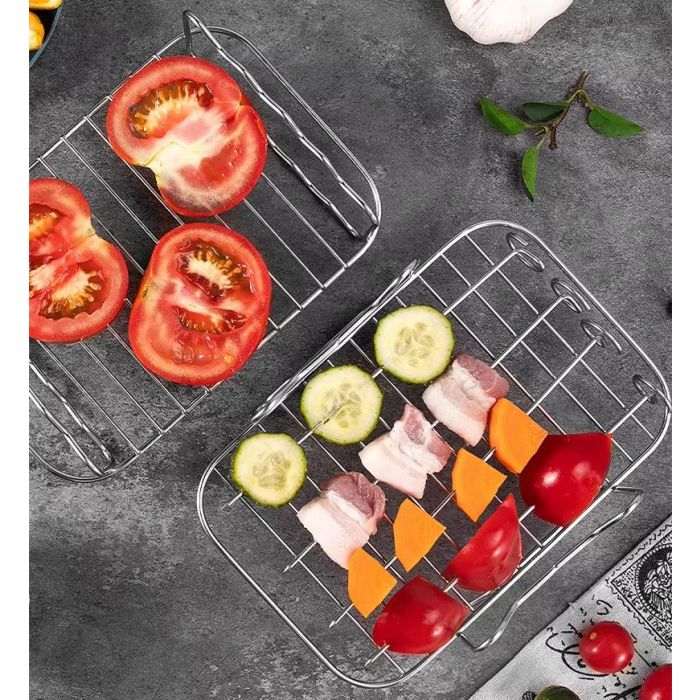 Rejilla rectangular para Airfryer con 4 pinchos Quttin - Inde (12 Unidades) 5