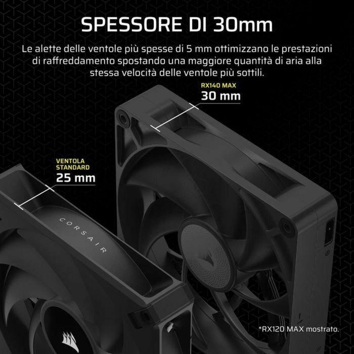 CORSAIR CO-9051043-WW iCUE LINK RX140 Max Ventilador Único para Refrigeración de PC 1 CORSAIR CO-9051043-WW iCUE LINK RX140 Max Ventilador Único para Refrigeración de PC 1