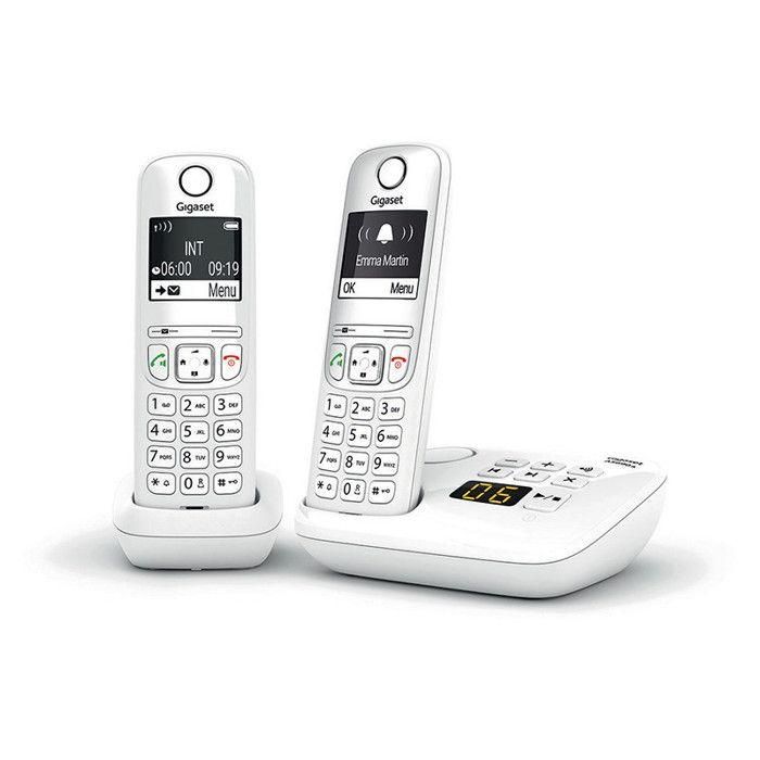 Teléfono fijo GIGASET AS690 A Duo Blanco Teléfono fijo GIGASET AS690 A Duo Blanco
