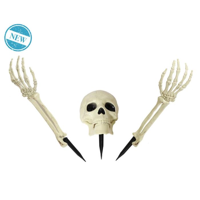 Decoración para Halloween Esqueleto 37 x 25 cm Blanco 2 Decoración para Halloween Esqueleto 37 x 25 cm Blanco 2