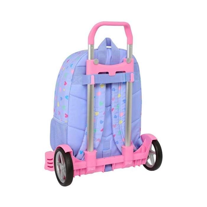 Safta Mod. 876 Mochila con Carro Evolution Benetton Lila 460x300x140 mm 1 Safta Mod. 876 Mochila con Carro Evolution Benetton Lila 460x300x140 mm 1