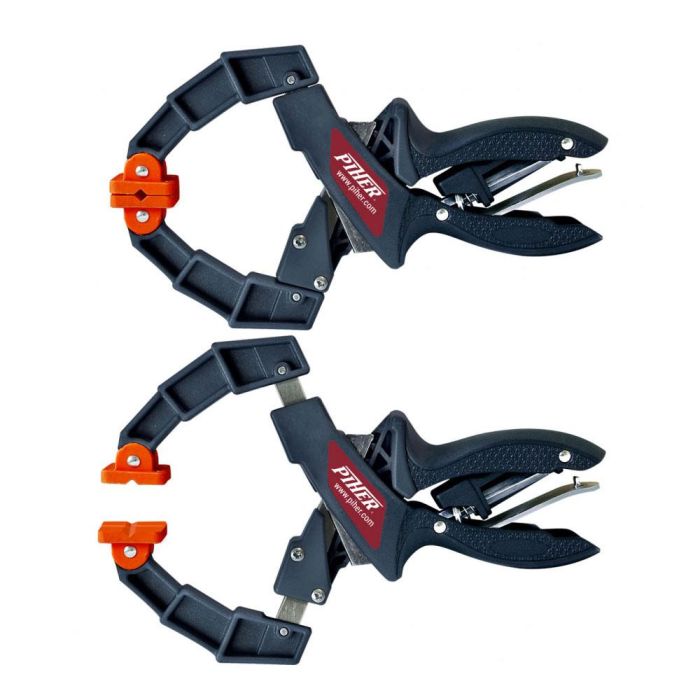 Piher Pinza presión extensible 16cm 52204 - Brazos de acero, mordazas de PE sin aceite, no deja huella 1 Piher Pinza presión extensible 16cm 52204 - Brazos de acero, mordazas de PE sin aceite, no deja huella 1
