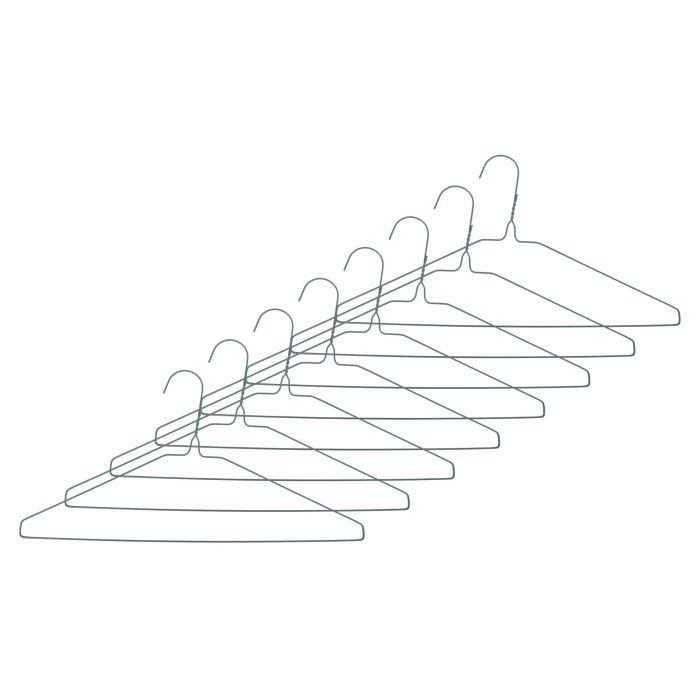 Set de 8 perchas de metal pintado, 40.5 cm - Confortime por Inde (24 Unidades) 2