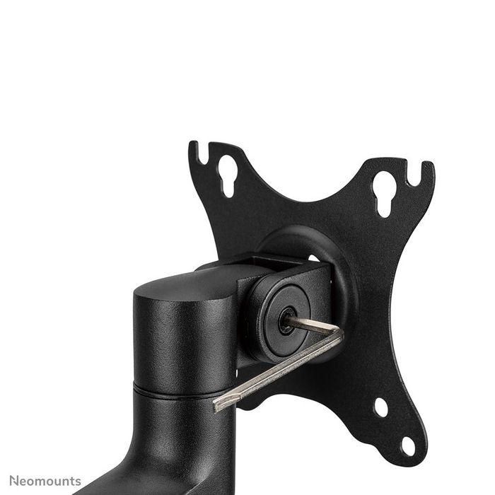 Neomounts Soporte de Escritorio para Monitor/Pantalla, Opciones de Fijación: Abrazadera y Ojal 14