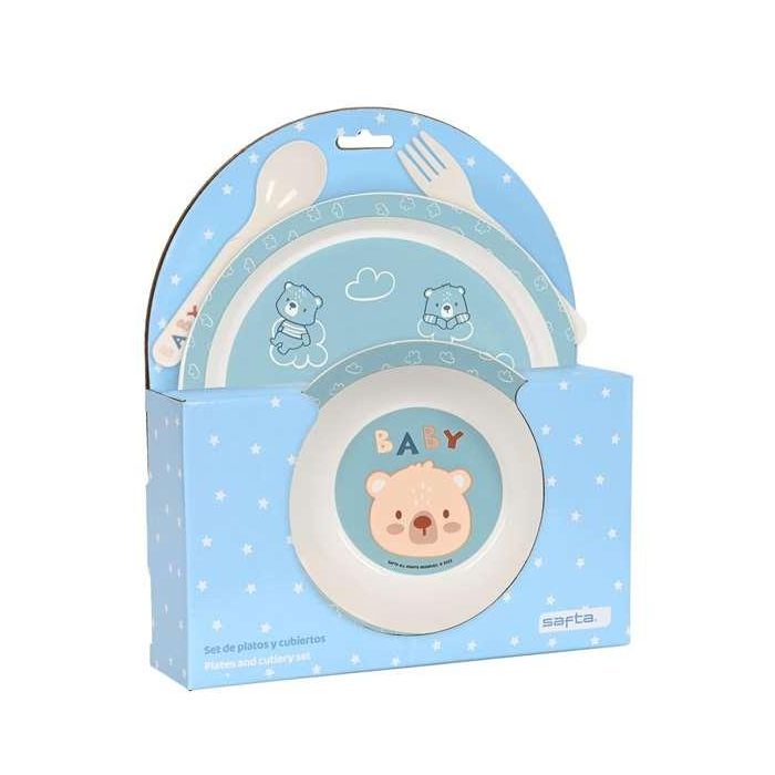 Set de Menaje Infantil Safta Baby bear (4 Piezas) Set de Menaje Infantil Safta Baby bear (4 Piezas)