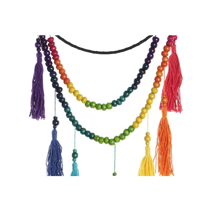 DKD Home Decor Decoración Colgante Boho Negro Multicolor MDF y Algodón 58 cm alto x 20 cm ancho Pack 4 Unidades Surtidas 1 DKD Home Decor Decoración Colgante Boho Negro Multicolor MDF y Algodón 58 cm alto x 20 cm ancho Pack 4 Unidades Surtidas 1