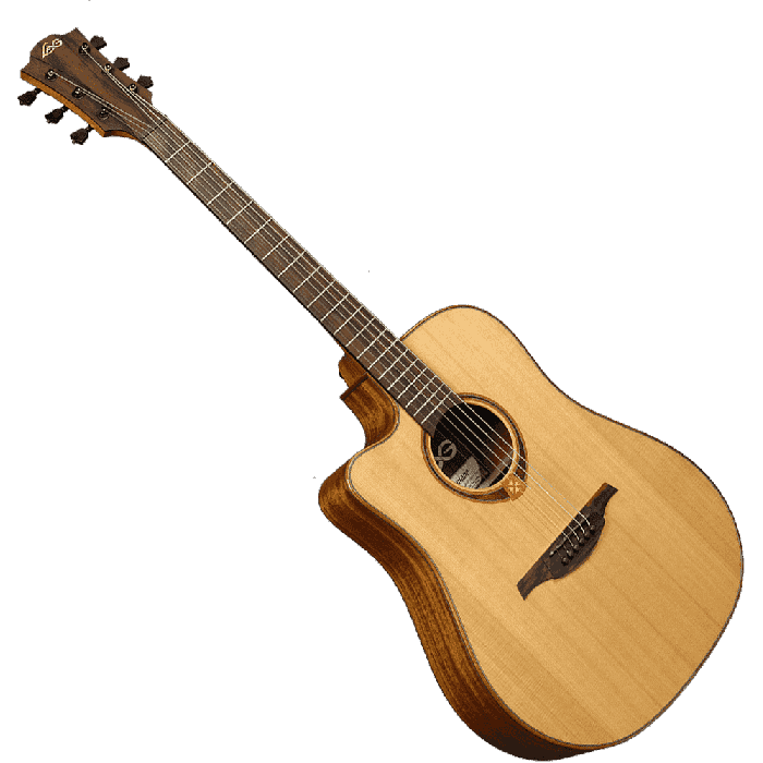 LAG Tramontane 118 Guitarra Acústica Electroacústica Dreadnought Cutaway A/E Natural (Zurdos) 3