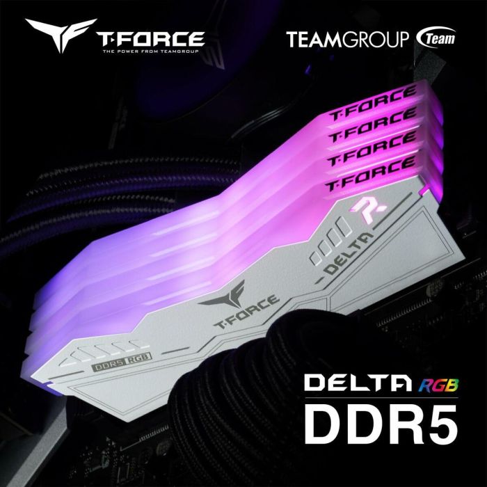 Team Group FF4D532G6000HC38GDC01 Módulo de Memoria RAM T-FORCE DELTA RGB 32GB (2x16GB) DDR5 6000MHz CL38 para PC 1 Team Group FF4D532G6000HC38GDC01 Módulo de Memoria RAM T-FORCE DELTA RGB 32GB (2x16GB) DDR5 6000MHz CL38 para PC 1