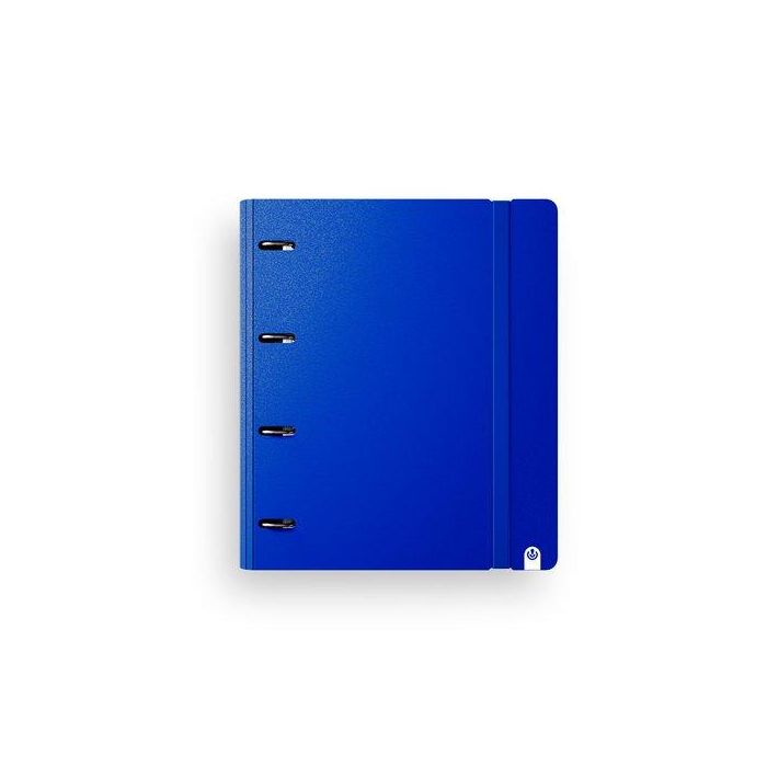 Carpebloc Carchivo Foam Style Pp A4+ 4 An.Mixtas 35Mm Con Rec. 100 Hj. Cuadric.4X4 Azul