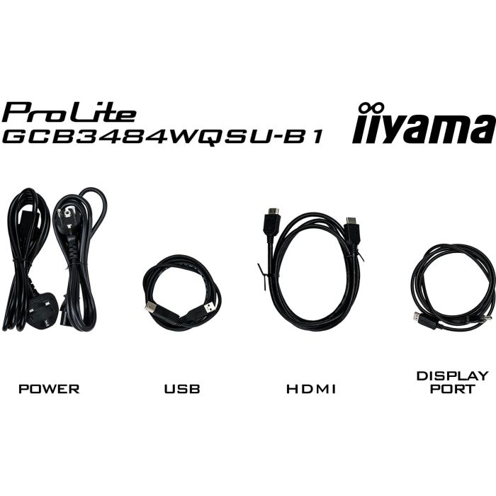 Iiyama G-MASTER GCB3484WQSU-B1 Monitor 34" Curvo 1500R, 180Hz, 3440x1440, HDR400, FreeSync Premium 9